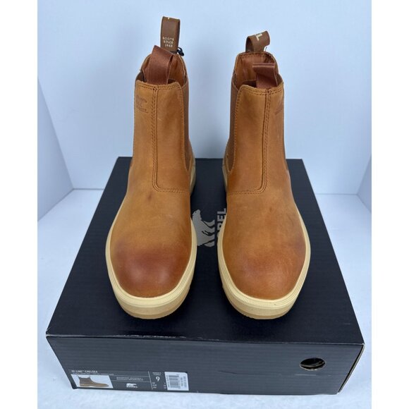 Sorel Women's Hi-Line Chelsea Tawny Buff/Scorch Leather Ankle Boots Size 9 - Picture 10 of 10